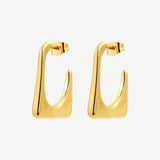 Rectangle Hoops Gold
