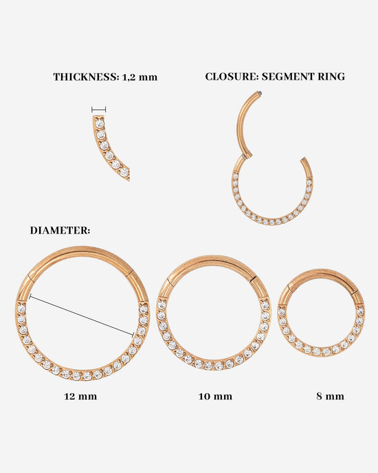 Radiant Click Piercing Roségold