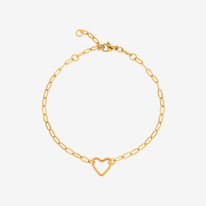 Loving Heart Bracelet Gold