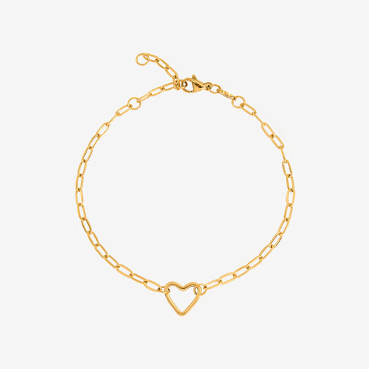 Loving Heart Bracelet Gold
