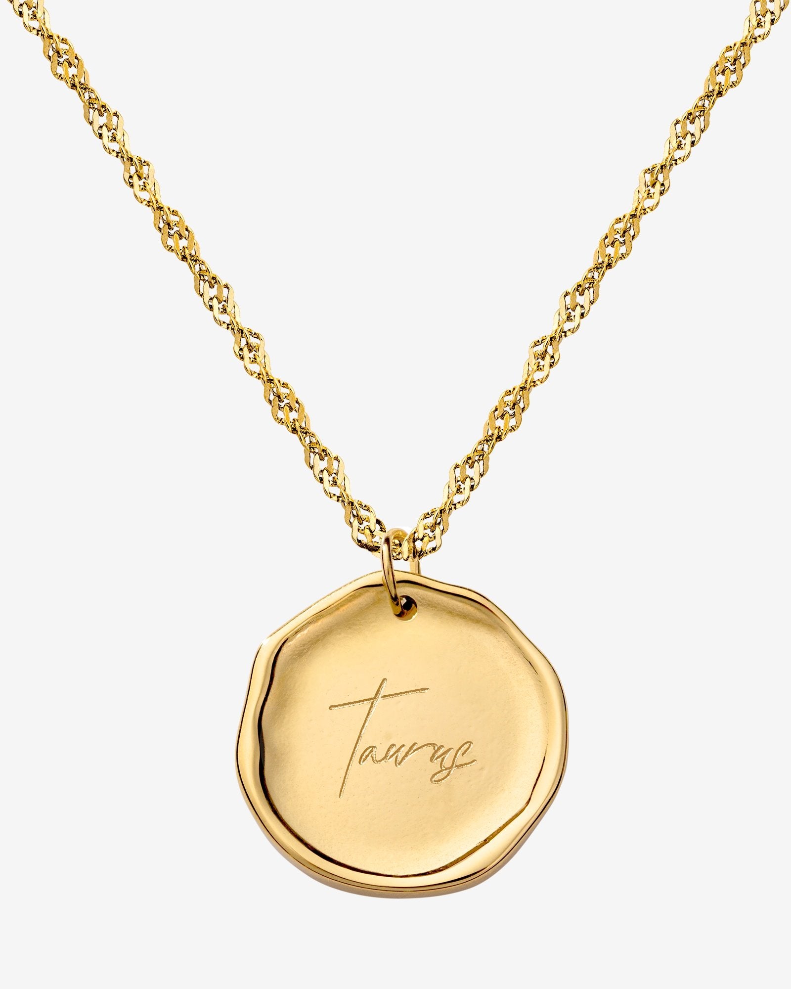 Zodiac Necklace – Taurus / Stier Gold