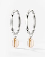 Ocean Whisper Hoop Set Large Silber
