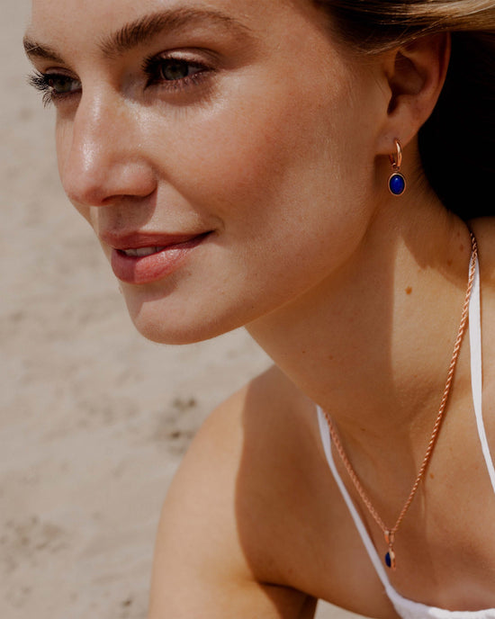 Deep Sea Hoop Set Small Roségold