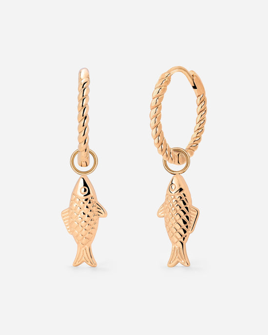 Pezito Twisted Hoop Set Small Roségold