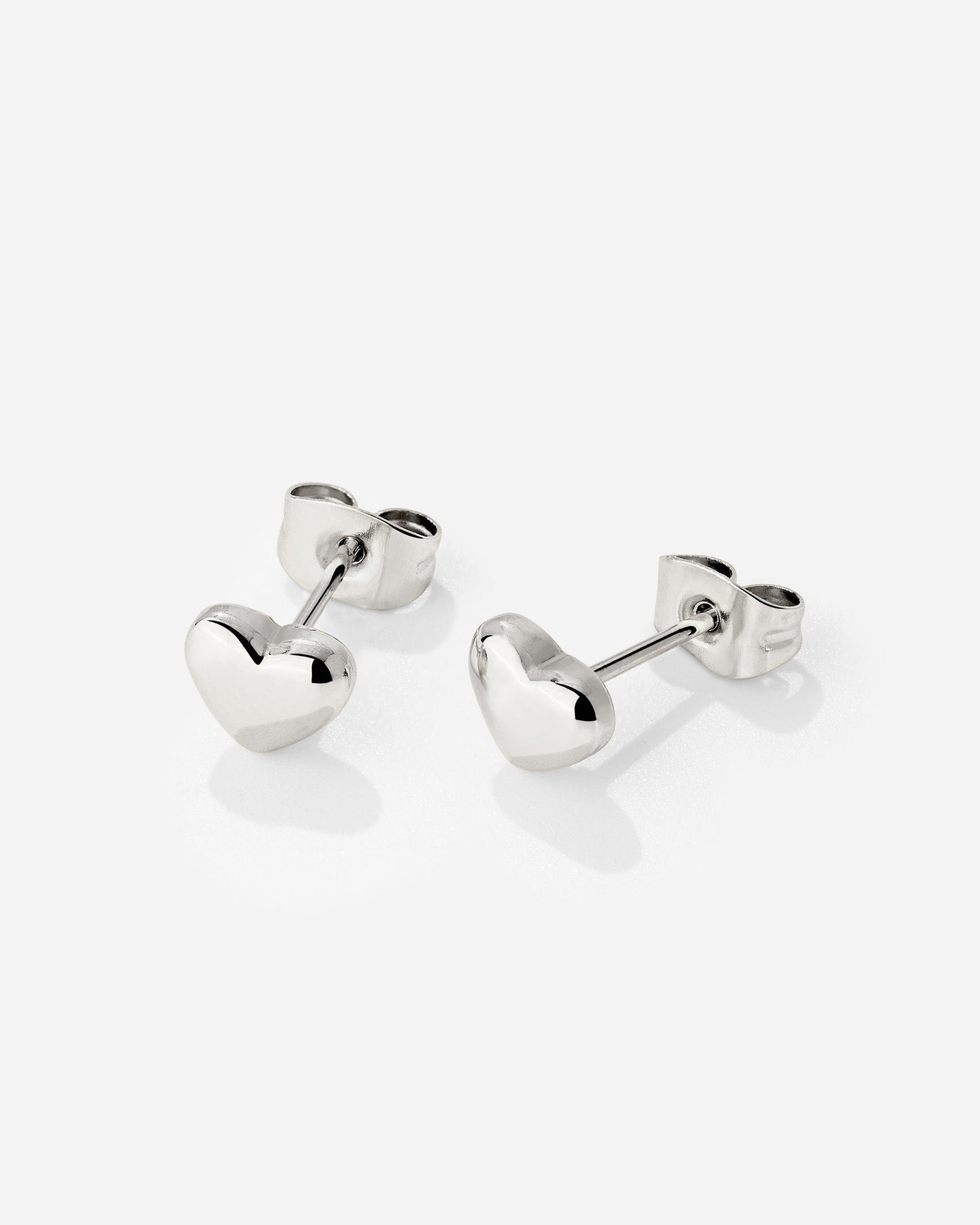 Lovely Heart Studs Silber
