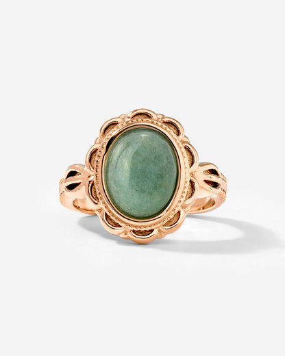 Sea Glass Ring Roségold