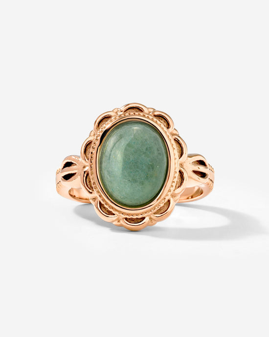 Sea Glass Ring Roségold