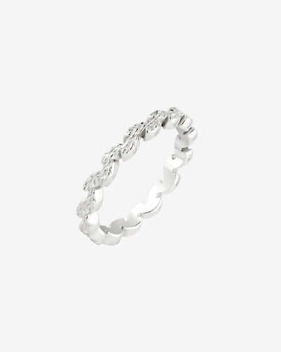 Petal Line Ring Silber