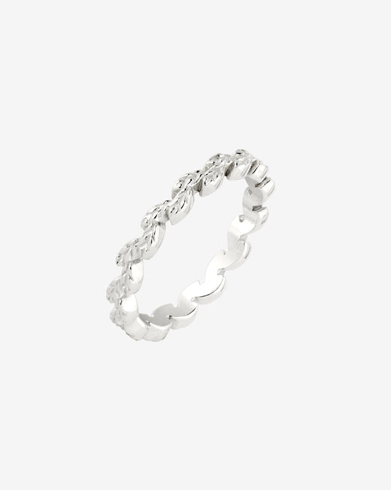 Petal Line Ring Silber