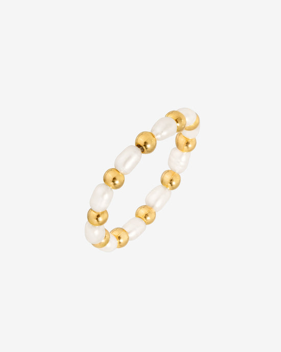 Pearl'n'Beads Ring Gold