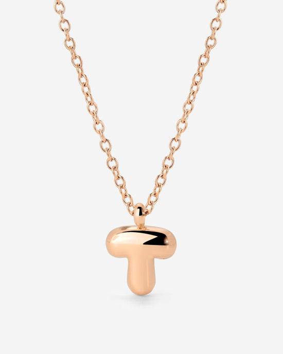 Bubble Letter Necklace Roségold