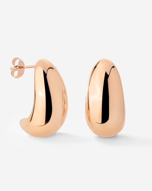 Huggie Studs Roségold