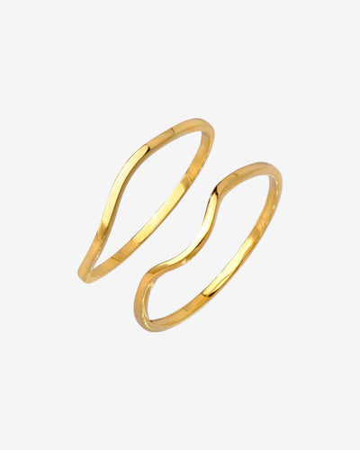 Skinny Dip Ring Duo Gold