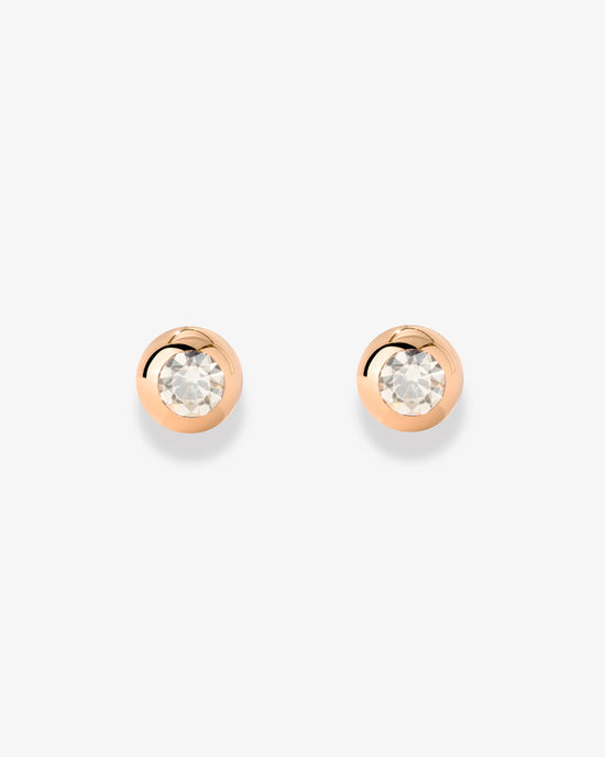 Bezel Bling Studs Roségold