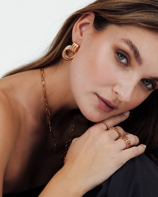 Infinity Loop Hoops Roségold