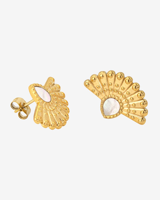 Incredible Leo Stud Earrings Gold