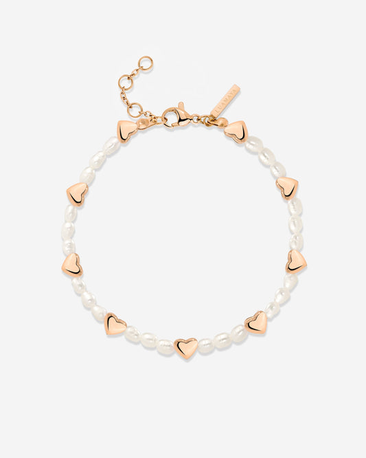Love Pearls Bracelet Rose Gold