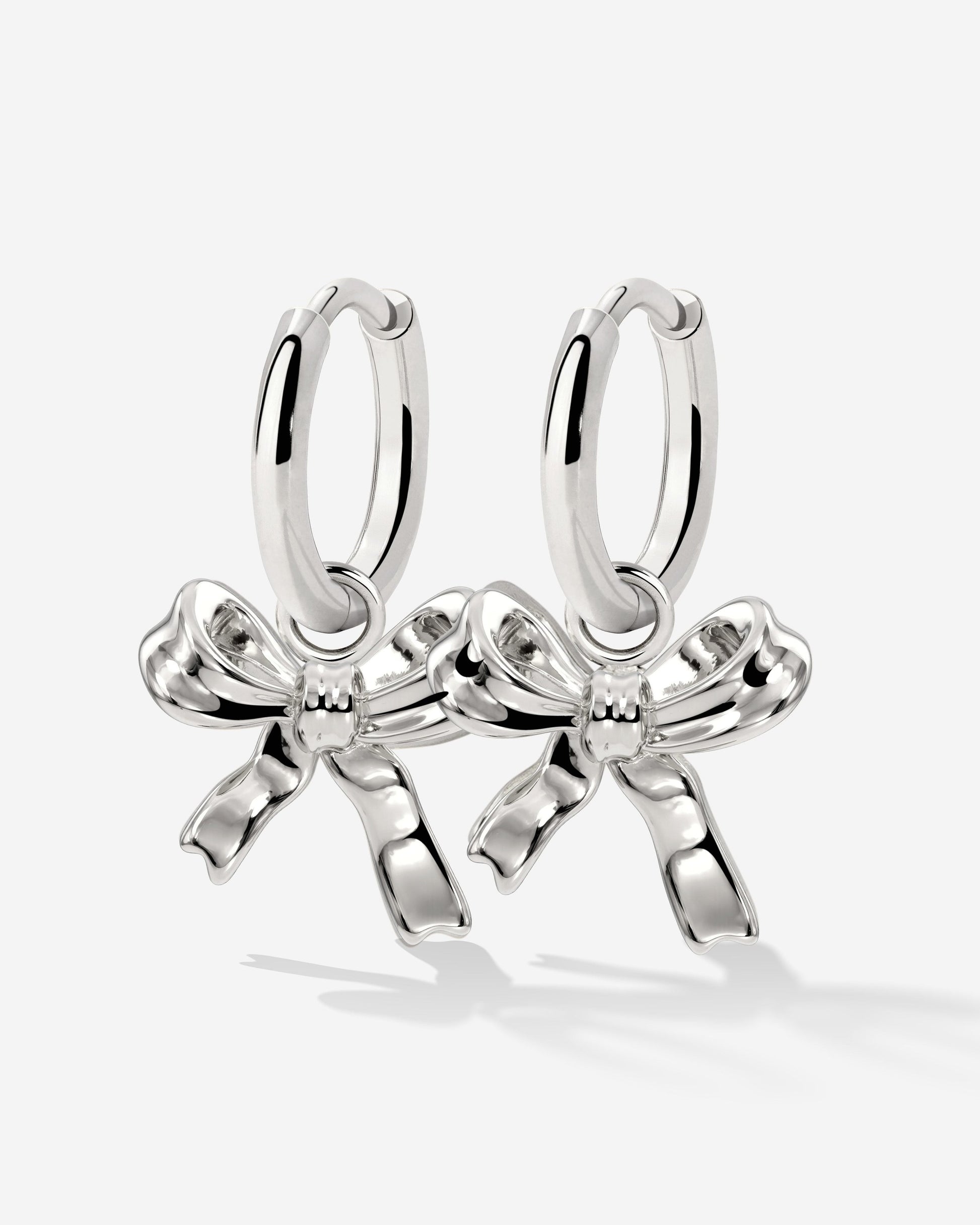 Pretty Ribbon Hoop Set Small Silber