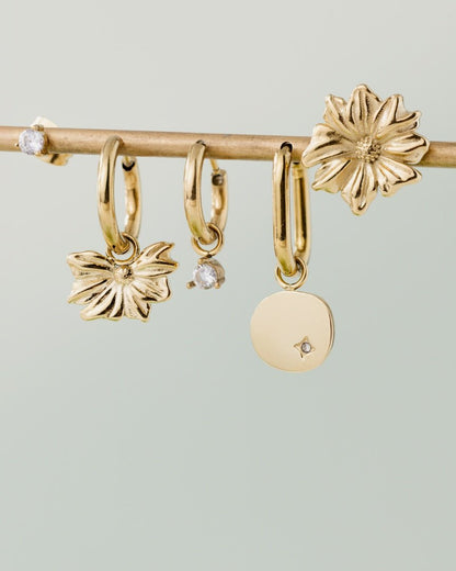 Eternal Bloom Hoop Set Small Gold