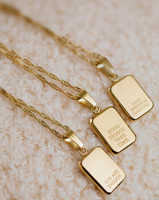 You are enough Necklace Roségold