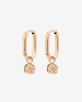 Rose Oval Hoop Set Baby Roségold