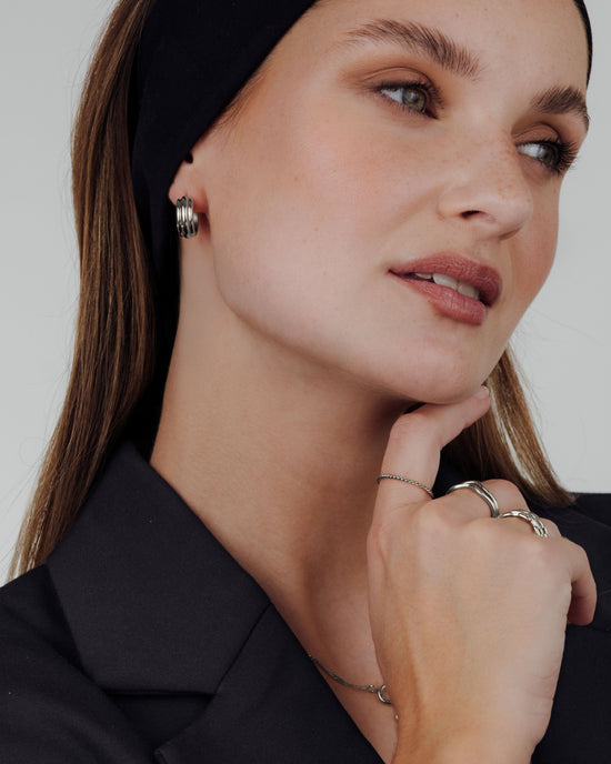 Halo Hoops Silber