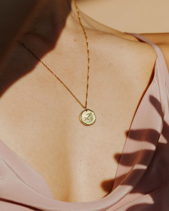 Zodiac Necklace – Sagittarius / Schütze Gold