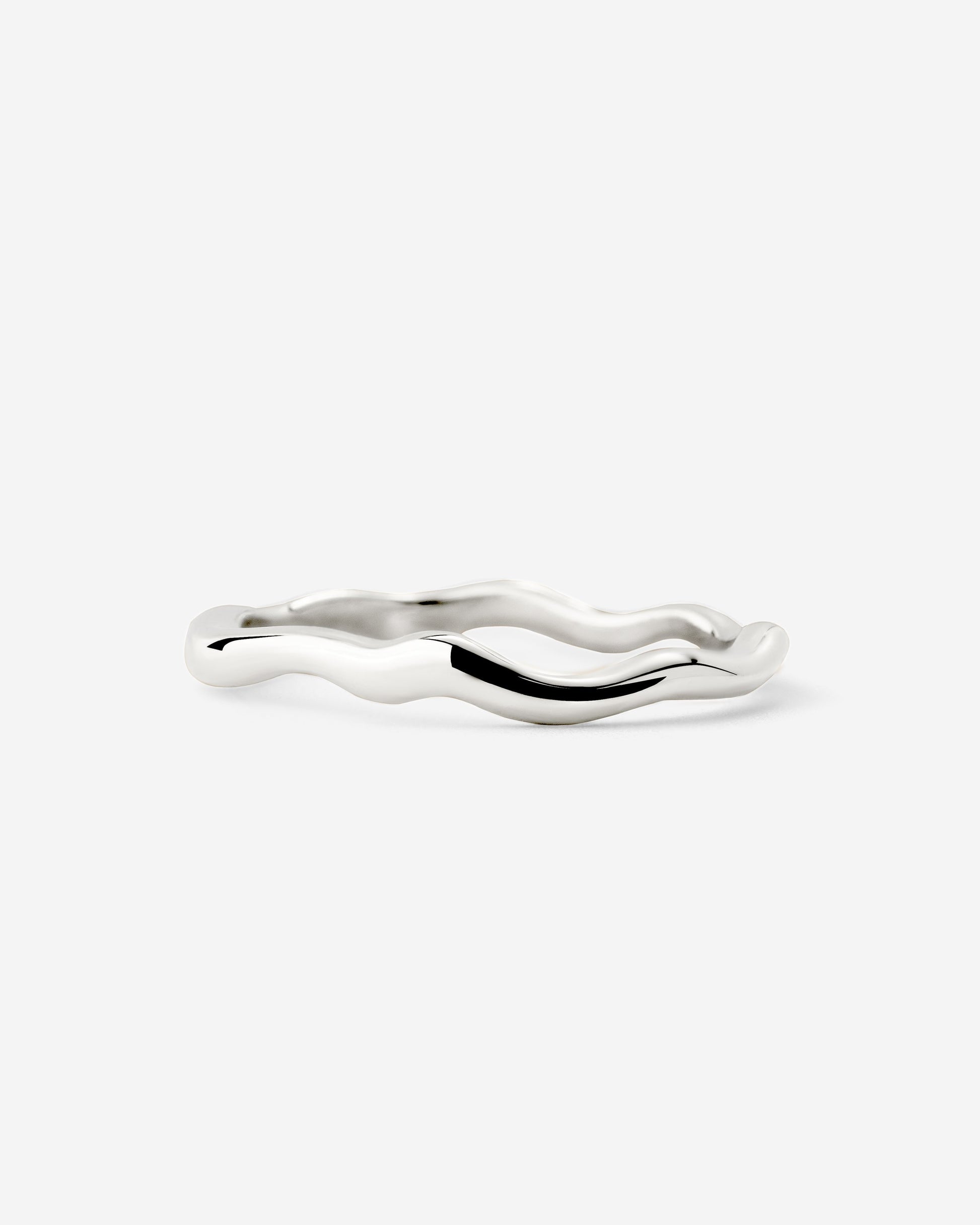 Flowing Ring Light Silver