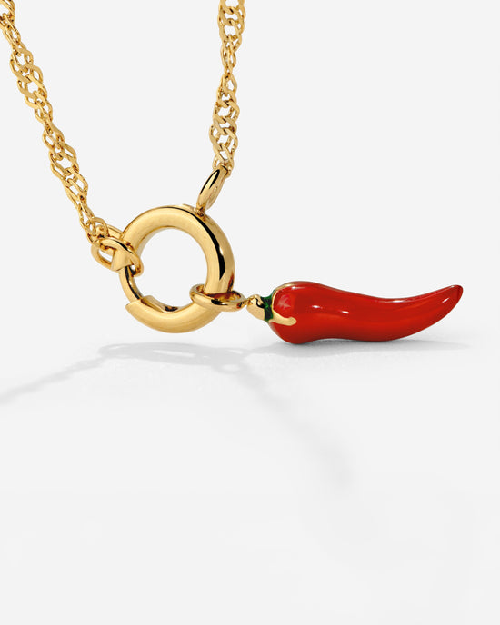 Chili Singapore Chain Necklace Set Gold