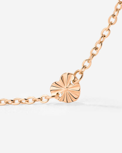 Glass Heart Necklace Roségold