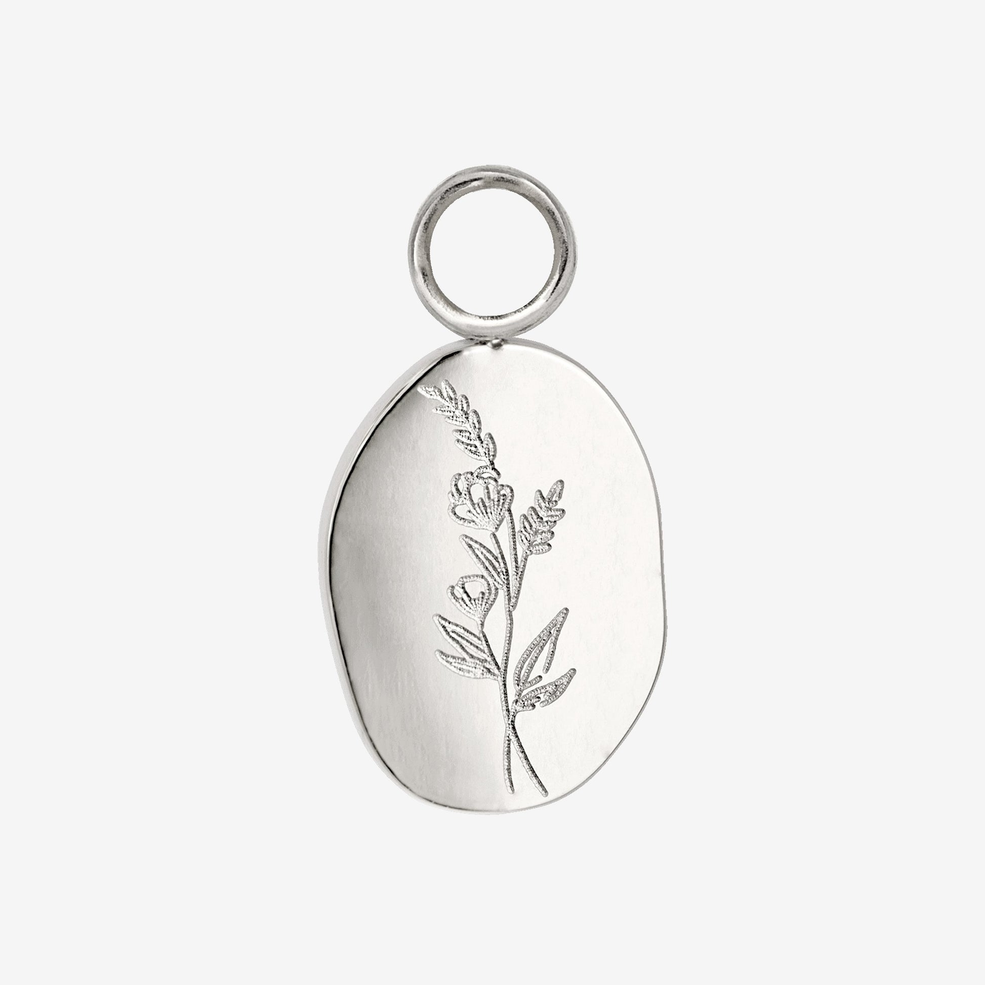 Bouquet Coin Hoop Set Medium Silber