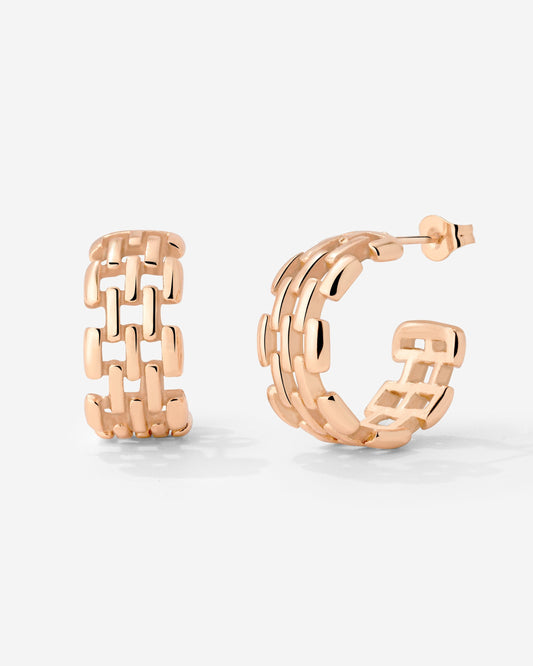 Reverie Hoop Studs Roségold