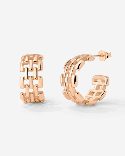 Reverie Hoop Studs Roségold