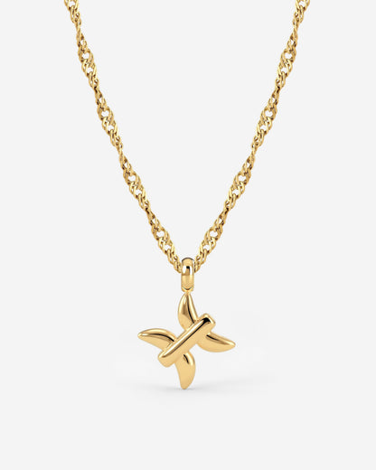 Pisces Bubble Necklace Gold