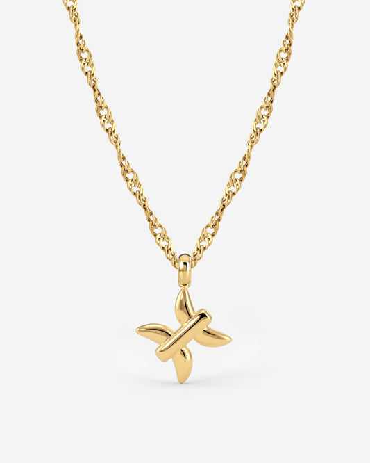 Pisces Bubble Necklace Gold