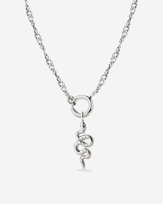 Serpent Singapore Chain Necklace Set Silber