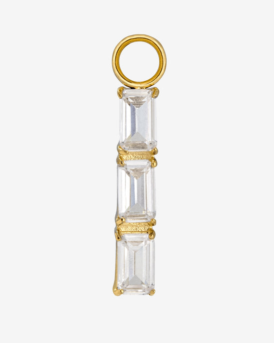 Baguette Bundle Hoop Set Small Gold