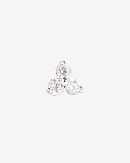 Sparkle Piercing Stud Silber