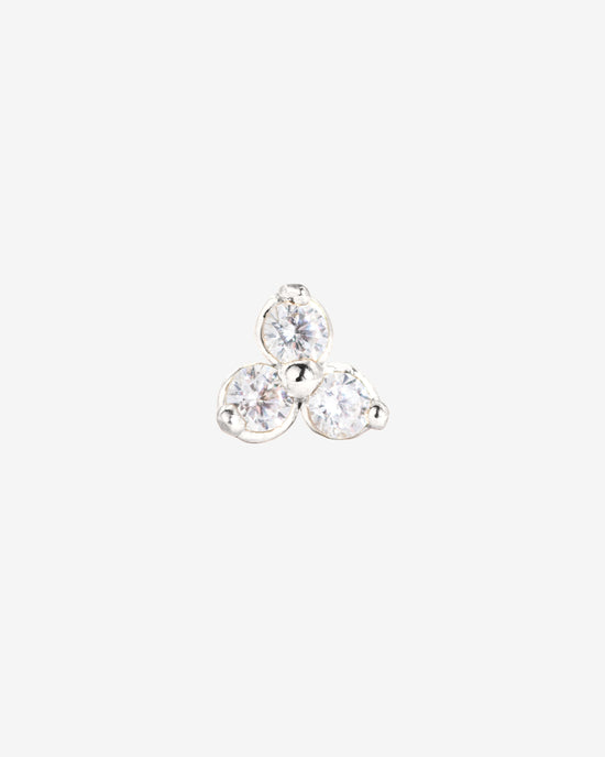 Sparkle Piercing Stud Silber