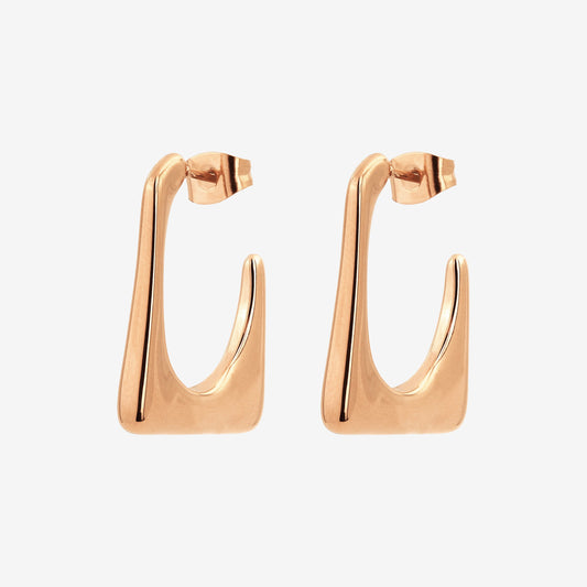 Rectangle Hoops Roségold