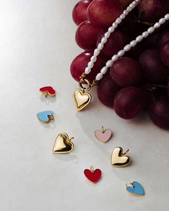 Pearly Charm Necklace Roségold
