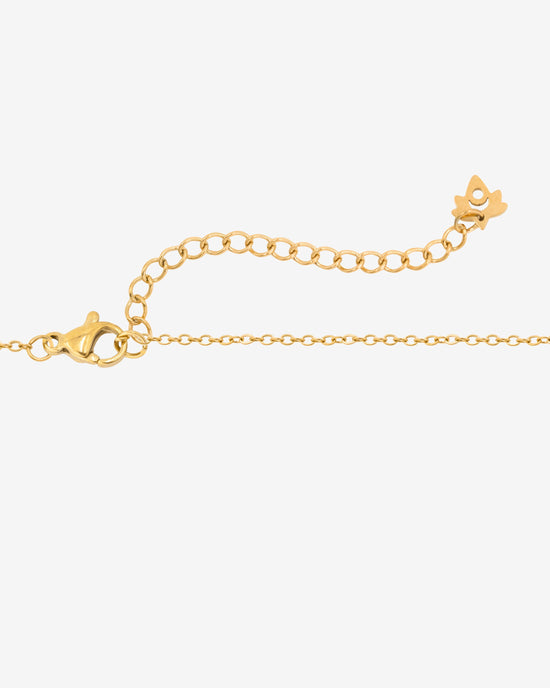 Flower 'n' Beads Necklace Gold