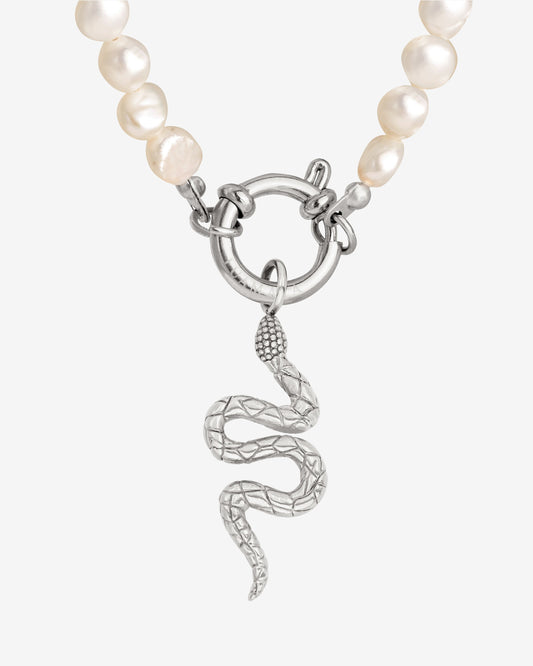 Lola Power Pearl Necklace Set Silber