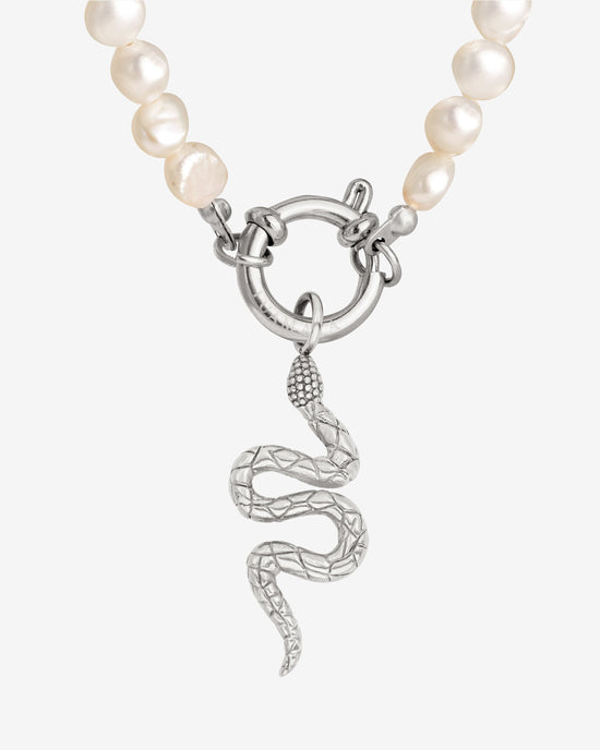 Lola Power Pearl Necklace Set Silber