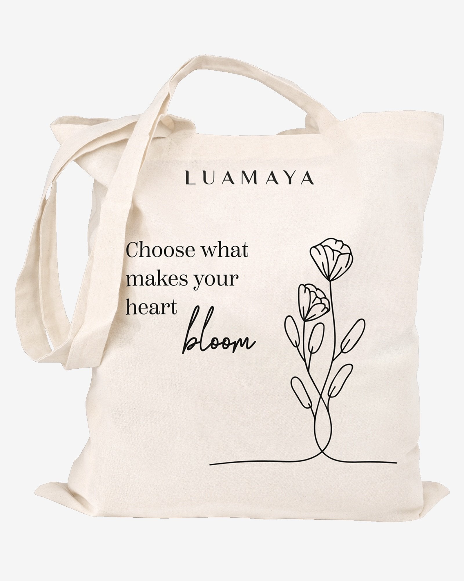 Jutetasche Choose what makes your heart bloom