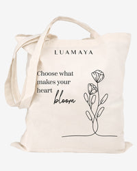 Jutetasche Choose what makes your heart bloom