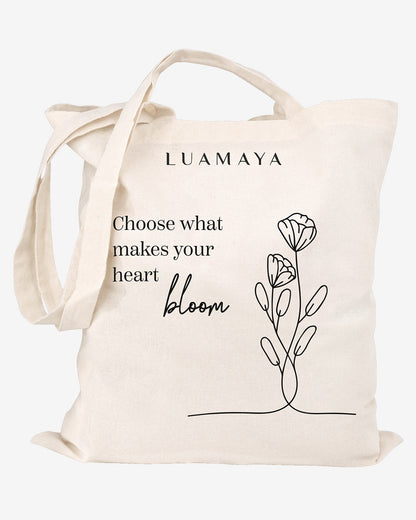 Jutetasche Choose what makes your heart bloom