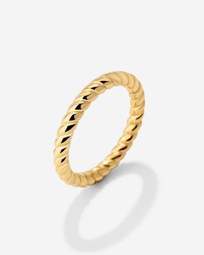 Endless Twist Ring Gold