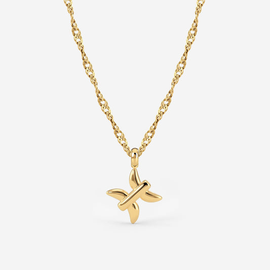 Pisces Bubble Necklace Gold
