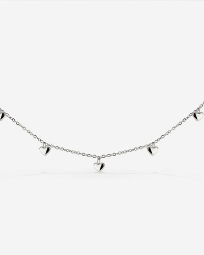 Lovely Heart Choker Silber